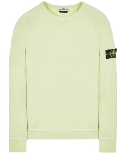 Stone Island Logo Crewneck Washed Light Green