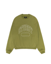 Afbeelding in Gallery-weergave laden, Stussy Varsity Oversized Crewneck Green
