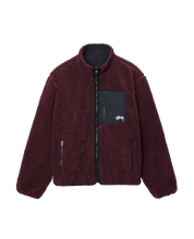 Afbeelding in Gallery-weergave laden, Stüssy Sherpa Reversible Jacket Bordeaux
