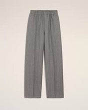 Load image into Gallery viewer, Ami Paris Grey Wool Herringebone Elasticed Trousers
