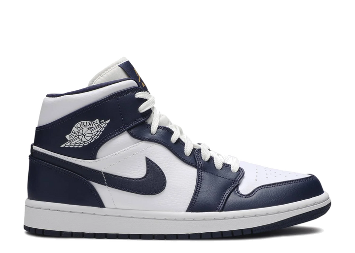 Jordan 1 Mid Obsidian Gold