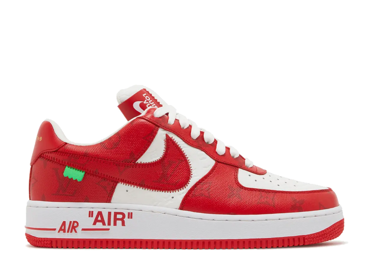 Louis Vuitton Nike Air Force 1 Low Virgil Abloh White Red