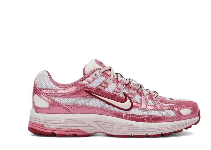 Nike P-6000 White Silt Red Peony