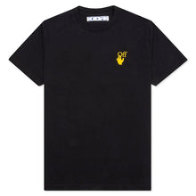 Load image into Gallery viewer, Off-White Slim S/S Tee Black/Ocher Yellow
