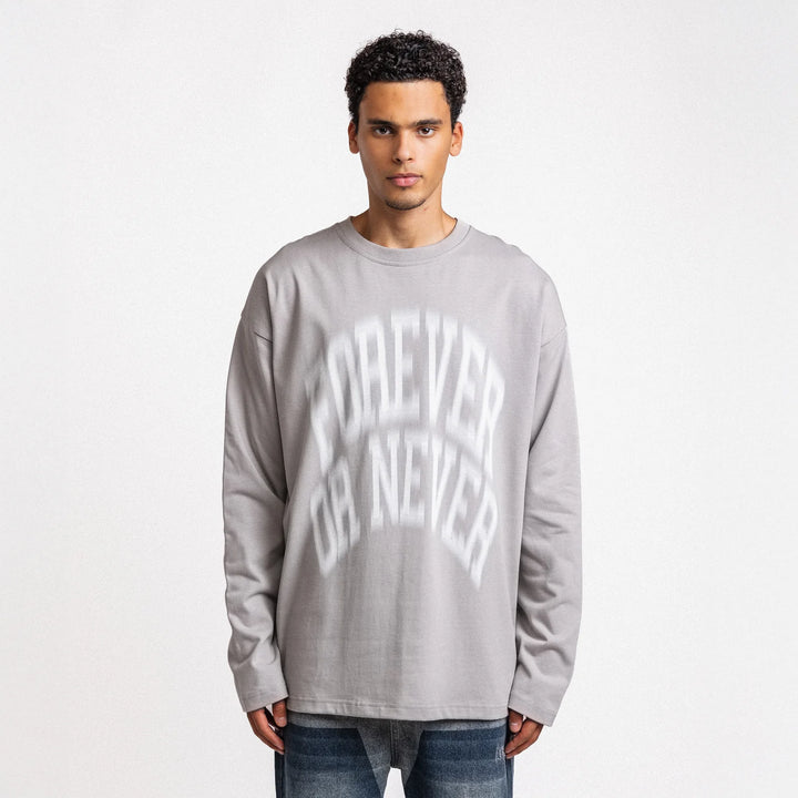 Rheborn Forever Or Never Longsleeve Grey