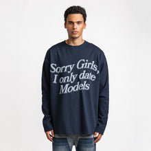 Load image into Gallery viewer, Rheborn I Only Date Models Longsleeve Navy

