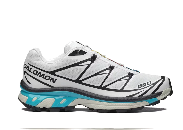 Salomon XT-6 Black White Blue Curacao