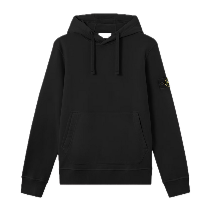 Stone Island Batch Logo Hoodie Black